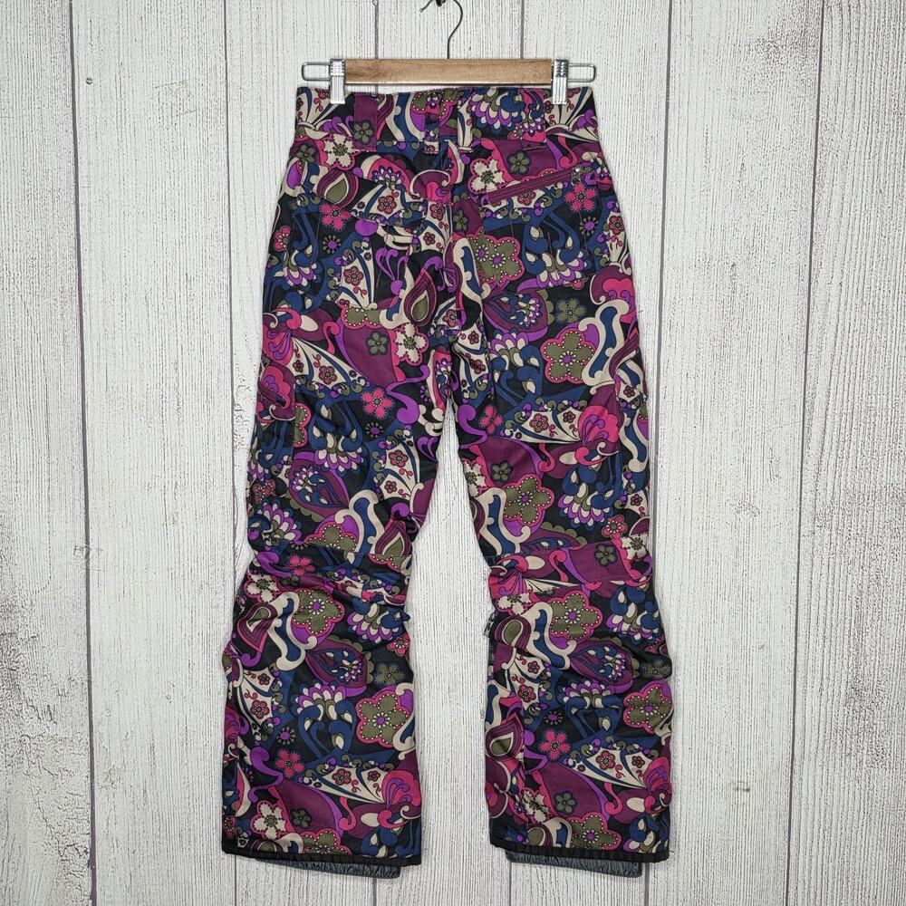 Boulder Gear Kids Psychedelic Snow Pants Retro Print, Youth Size Medium - Picture 4 of 7